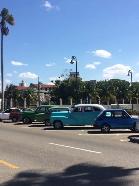 Cars on the malecon